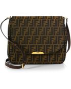 Fendi Zucca Canvas Shoulder Bag - Lyst