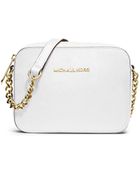Michael Kors Jet Set Travel Saffiano Leather Crossbody - Lyst