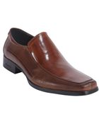 Kenneth Cole Cognac Perforated Leather 'Start N Stop' Loafers - Lyst