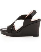 Taryn Rose Shae Wedge Platform Sandal - Lyst