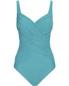 Gottex Lattice Sweetheart Neck Swimsuit - Lyst