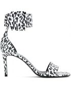 Saint Laurent Jane Printed Leather Sandals - Lyst