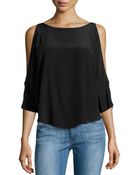 Bailey 44 Fauve Cold Shoulder Top - Lyst