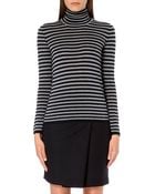 Max Mara Mod Stripe Roll Neck Jumper - Lyst