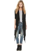 Jamison Fringe Cardigan Sweater - Heather - Lyst