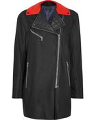 Rag & Bone Turner Color-Block Wool-Blend Coat - Lyst