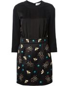 Victoria, Victoria Beckham Insects Embroidered Dress - Lyst