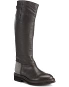 Brunello Cucinelli Monili Beaded Leather Knee-High Riding Boots - Lyst