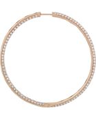Anita Ko 18karat Rose Gold Diamond Hoop Earrings - Lyst