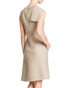 Jil Sander Sleeveless Spiral Seam Flap Shoulder Dress - Lyst