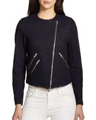 Generation Love Duncan Quilted Denim Moto Jacket - Lyst