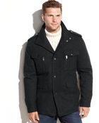 Michael Kors Michael Big And Tall Wool-Blend Multi-Pocket Field Coat - Lyst
