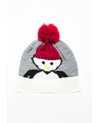 Missguided Dionne Knitted Penguin Hat Grey - Lyst