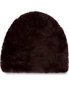 Rebecca Minkoff Fur Knit Hat - Lyst