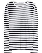 T By Alexander Wang Linen And Cotton-Blend Top - Lyst