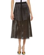 Cynthia Rowley Midi Skirt - Lyst