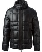 Emporio Armani Hooded Short Coat - Lyst