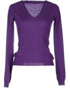 Ballantyne Cashmere Sweater - Lyst