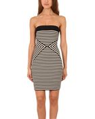 L'Agence Strapless Dress - Lyst