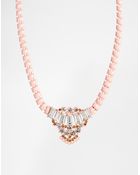 Oasis Color Plate Mini Collar Necklace - Lyst