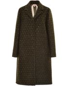 No 21 Irina Crystal-Embellished Wool Coat - Lyst