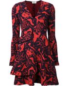 Kenzo Abstract Print Dress - Lyst