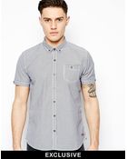 Brave Soul Gingham Shirt Ss - Lyst