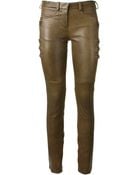 Isabel Marant Bronze Leather Haper Pants - Lyst