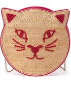Charlotte Olympia Pussycat Raffia Shoulder Bag - Lyst