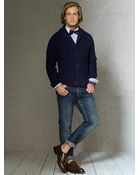 Polo Ralph Lauren Cable Shawl-Collar Cardigan - Lyst