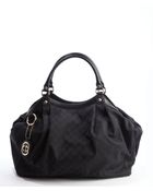 Gucci Black Ssima Sukey Large Top Handle Tote - Lyst