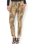 Lauren by Ralph Lauren Plus Python Modern Skinny Jeans - Lyst