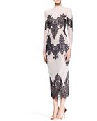 Wes Gordon Laceembroidered Tulle Cocktail Dress - Lyst