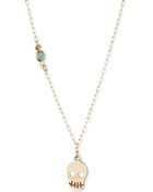 Rachel Rachel Roy Goldtone Skull Pendant Necklace - Lyst