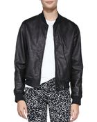 Rag & Bone Leather Zipfront Jacket - Lyst