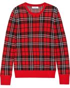Equipment Shane Plaid Wool Sweater - Lyst