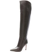 Gianvito Rossi Over The Knee Leather Boots - Lyst