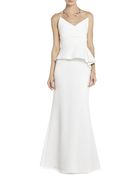 BCBGMAXAZRIA Gracie Strapless Peplum Gown - Lyst