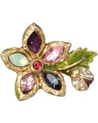 Jay Strongwater Elise Mini Flower Tack Pin - Lyst
