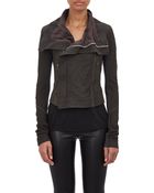 Rick Owens Blistered Lambskin Biker Jacket - Lyst