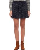 Thakoon Addition Dot Jacquard Box-Pleat Mini Skirt - Lyst