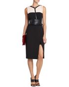 BCBGMAXAZRIA Tinna High Slit Color Blocked Dress - Lyst