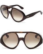 Valentino Aviator Sunglasses - Lyst