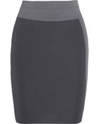Alexander Wang Paneled Ponte Mini Skirt - Lyst