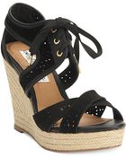 Naughty Monkey Starshine Platform Wedge Sandals - Lyst