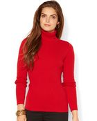 Lauren by Ralph Lauren Long-Sleeve Turtleneck Sweater - Lyst