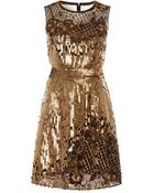 Alberta Ferretti Embellished Tulle Dress - Lyst