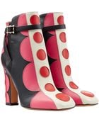 Valentino Carmen Leather Ankle Boots - Lyst