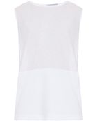 T By Alexander Wang Pima Cotton Combo Muscle Tank - Lyst