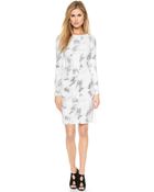 BCBGMAXAZRIA Kamila Dress - White Combo - Lyst